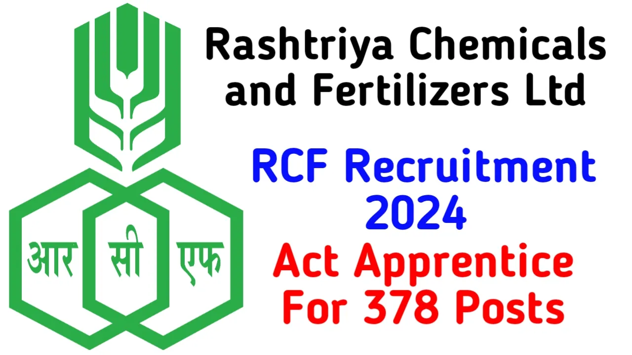 RCF Ltd Recruitment 2024